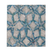 Aqua und Taupe Glaze #8295 Notizblock (Vorderseite)