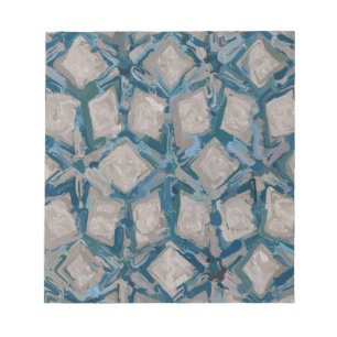 Aqua und Taupe Glaze #8295 Notizblock