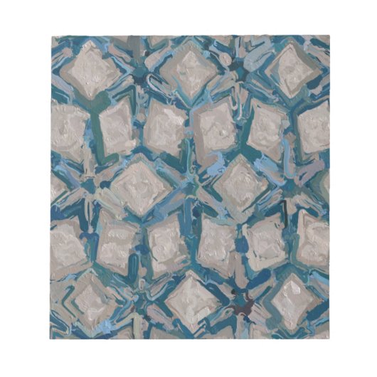 Aqua und Taupe Glaze #8295 Notizblock (Vorderseite)