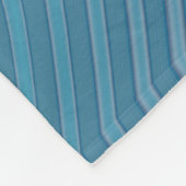 Aqua und Taupe Ozeanische Wirbel Abstrakt Fleecedecke (Ecke)