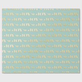 Aqua- und Teal-Weihnachtspapier mit goldenen Akzen Geschenkpapier