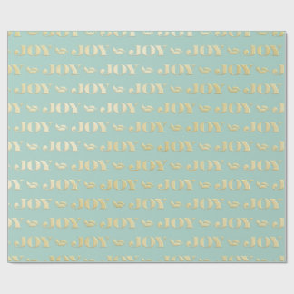 Aqua- und Teal-Weihnachtspapier mit goldenen Akzen Geschenkpapier