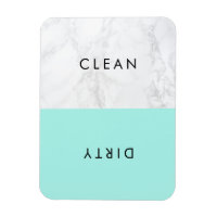 Aqua und Weißmarmor Moderne Typografie Geschirrspü