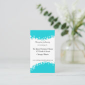 Aqua und White Wedding Karten (Stehend Vorderseite)