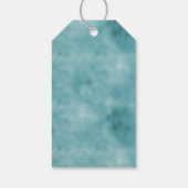 Aqua Unicorn Glitzer Geschenkanhänger (Rückseite)