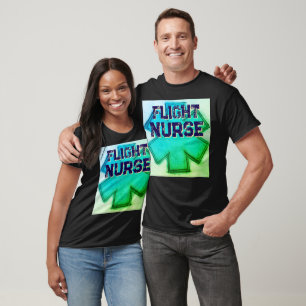 Aqua unisex Flug Krankenschwester Star des Lebens T-Shirt