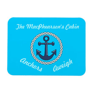 Aqua verankert Aweigh Aqua Stateroom Magnet