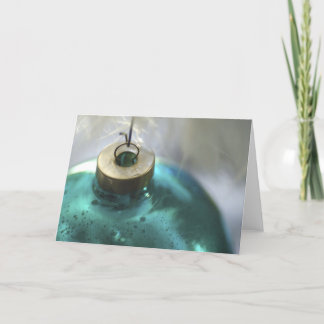 Aqua-Verzierung Feiertagskarte