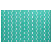 Aqua Viktorianisch Fleur de Lys Fabric Stoff (Fat Quarter (45,7 x 55,9 cm))
