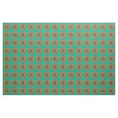 Aqua Viktorianisch Tile Design Stoff (Yard (91,4 cm))