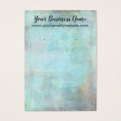 Aqua Vintag Grunge Earring Holder Display Cards (Vorderseite)