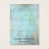 Aqua Vintag Grunge Necklace Holder Display Cards (Rückseite)