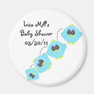 Aqua-Vogelbaby Magnet