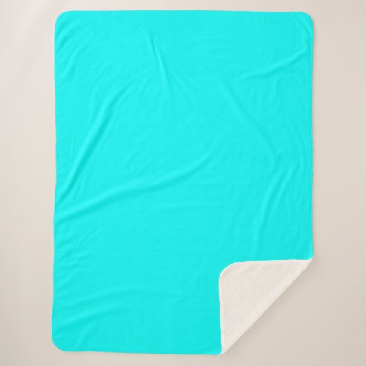 Aqua (Vollfarbe) Sherpadecke (Vorderseite)