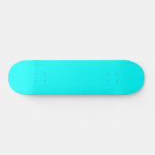 Aqua (Vollfarbe) Skateboard (Horizontal)