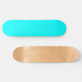 Aqua (Vollfarbe) Skateboard (Horizontal)