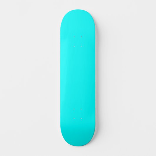 Aqua (Vollfarbe) Skateboard (Vorderseite)