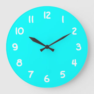Aqua Wall Clock Große Wanduhr