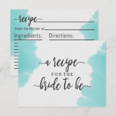 Aqua Watercolor Brautparty Pinacoteca Casa Rusca Postkarte (Vorne/Hinten)