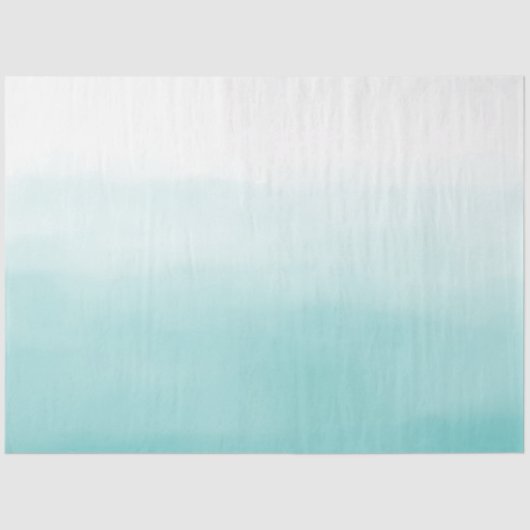 Aqua Watercolor Ombre Seidenpapier (Vorderseite)