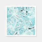 Aqua Watercolor Serviette (Vorderseite)