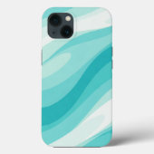 Aqua Wave Abstract Case (Rückseite)