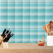 Aqua Wave Gradient | Modern Ocean Pattern Fliese