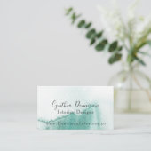 Aqua-Wave-Visitenkarte Visitenkarte (Stehend Vorderseite)