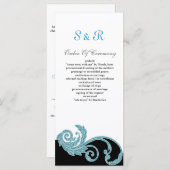 Aqua Wedding-Programm Programm (Vorne/Hinten)