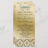 Aqua Wedding-Programm Programm (Vorne/Hinten)