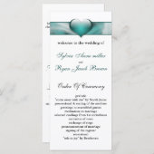 Aqua Wedding-Programm Programm (Vorne/Hinten)
