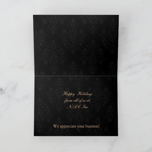 Aqua-Weihnachtskarten Feiertagskarte (Innenseite)