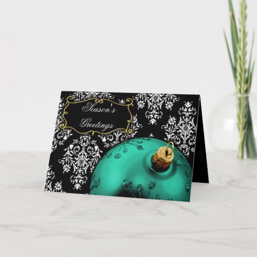 Aqua-Weihnachtskarten Feiertagskarte (Vorderseite)