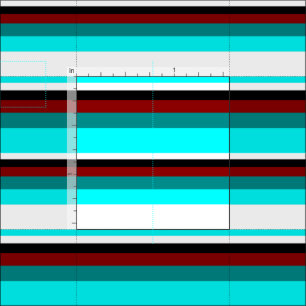 Aqua, weiß, schwarz, dunkelrot und dunkelbraun stoff