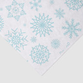 Aqua-weiße Winter-Schneeflocke-Weihnachtsfeiertage Seidenpapier (Ausschnitt)