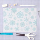 Aqua-weiße Winter-Schneeflocke-Weihnachtsfeiertage Seidenpapier (Handwerk)