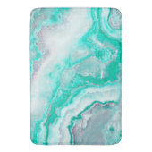 Aqua-weißer Edelstein-Achat-Mineral-Quarz Badematte (Vorderseite Vertikal)