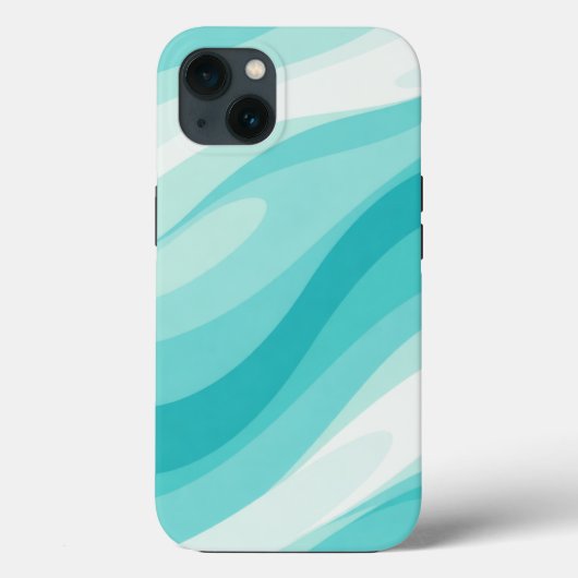 Aqua-Wellen-Abstrakt-Hülle Case-Mate iPhone Hülle (Rückseite)