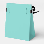 Aqua & White Bows Party Bags Geschenkschachtel (Rückseite)