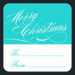 AQUA WHITE CHRISTMAS GIFT TAG STICKERS<br><div class="desc">AQUA BLAU UND WEISS CHRISTMAS GIFT TAG STICKERS mit weißem Script Schriftart Text, um Ihre Weihnachtsgeschenke und Feiertage Geschenke zu schmücken. Die Größe (in 1, 5 Zoll) und die Form des Aufklebers können geändert werden. Karo auf dem Bildschirm, um sicherzustellen, dass Ihr Aufkleber gut aussieht. Es druckt so, wie Sie...</div>