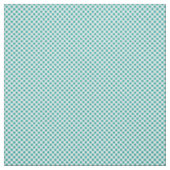 Aqua White Gingham Stoff (Muster)