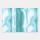 Aqua White Gold Leopard Print Geschenkpapier Set (Vorderseite 2)