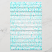 Aqua White Mosaic Stationierung mit optionalen Lin Briefpapier (Vorderseite)
