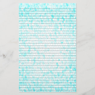 Aqua White Mosaic Stationierung mit optionalen Lin Briefpapier