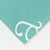Aqua & White Novelty Name Fleece Blanket (Ecke)