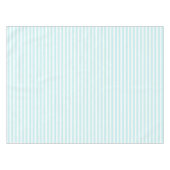 Aqua/White Simple Stripes Muster Tischdecke (Vorderseite (Horizontal))