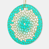 Aqua White Stached Glass Design> Muster Ornamente (Links)