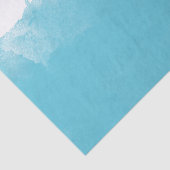 Aqua White Watercolor Ombre Seidenpapier (Ausschnitt)