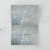 Aqua Winter Hochzeit Danke (Innenseite)