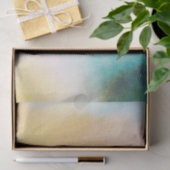 Aqua Yellow Blush Gefärbte Krawatte Ombre Seidenpapier (Geschenk)